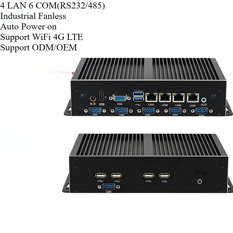 Fanless Industrial Pc Rs485 Core I7 - Fanless Industrial Mini PC Core i3/i5/i7
