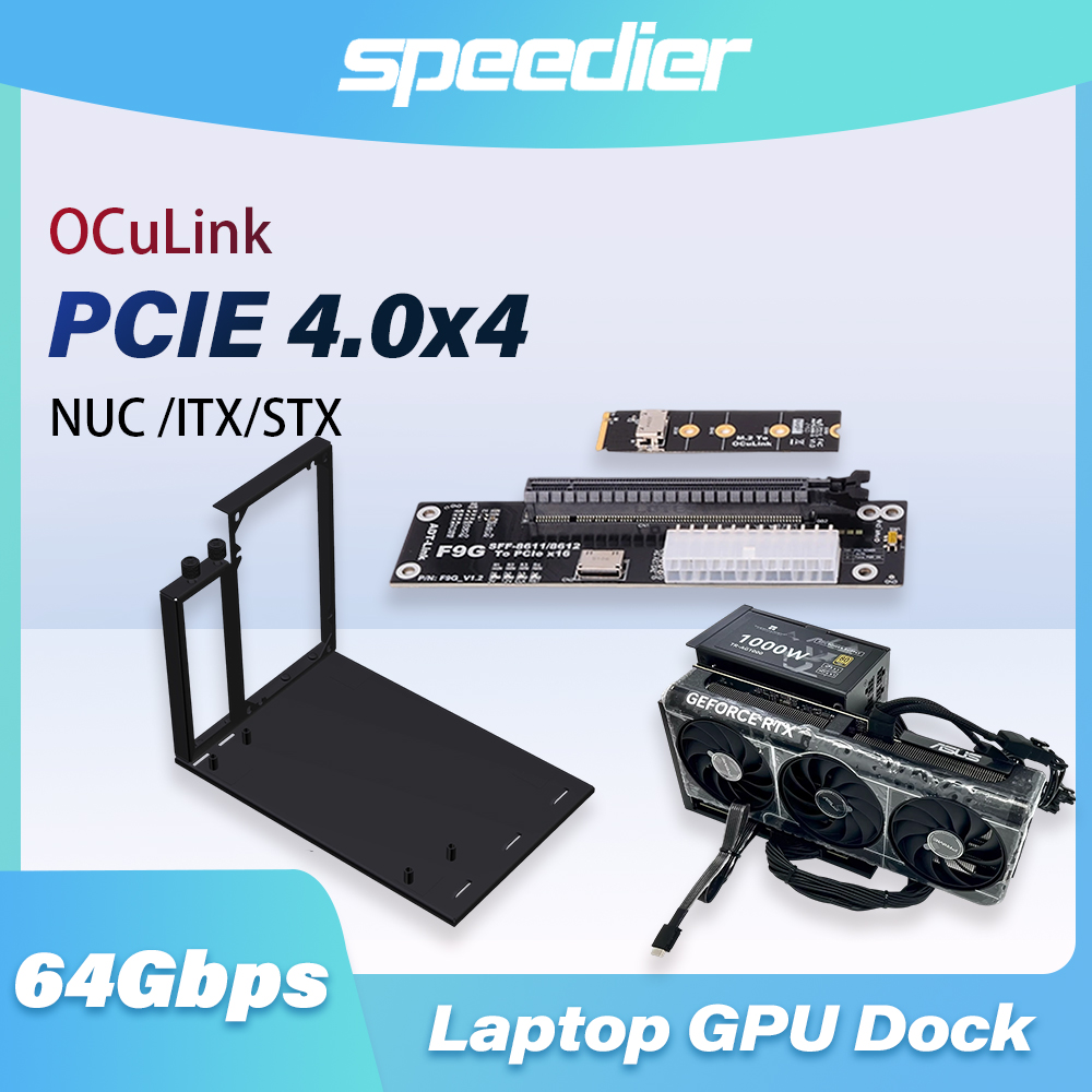 F9G 64Gbps OcuLink to PCIE 4.0 - Oculink Egpu Mini Pc recension och pris
