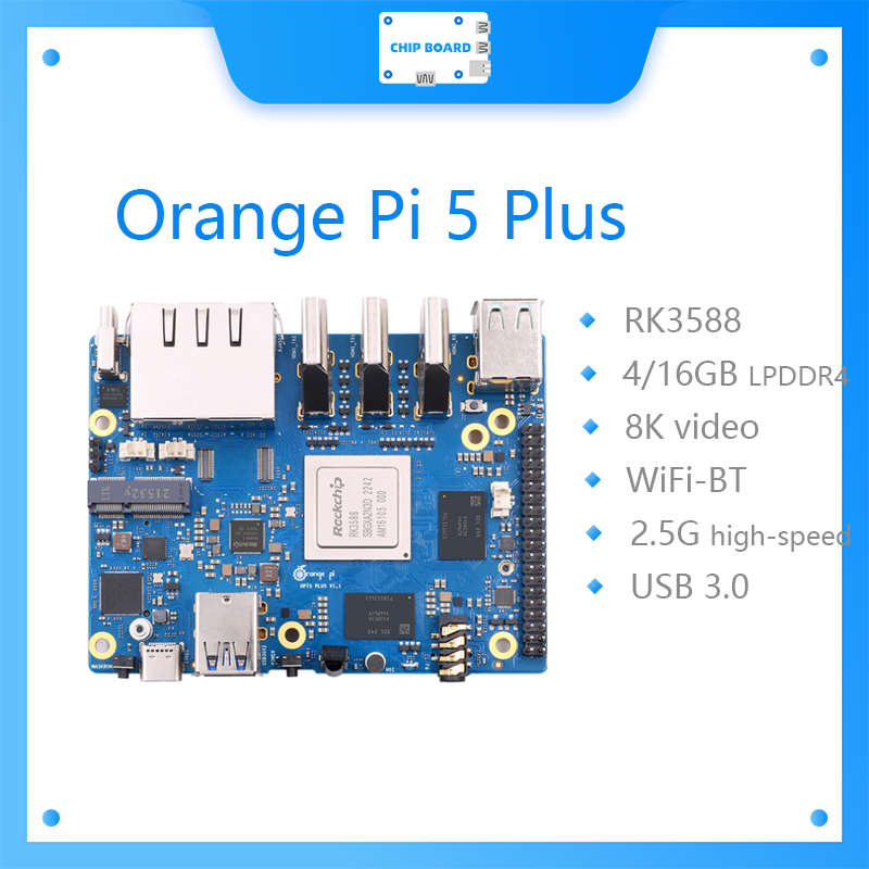 Orange Pi 5 Plus  Single Board - Rockchip Rk3588 Development Board recension och pris